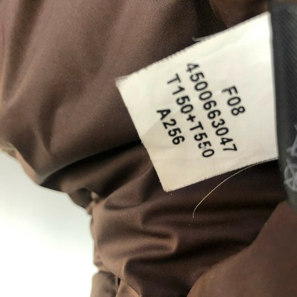 The North Face Nuptse Puffer Vest 700 DOWN Full Zip Brown Women’s Size XL - Picture 10 of 12